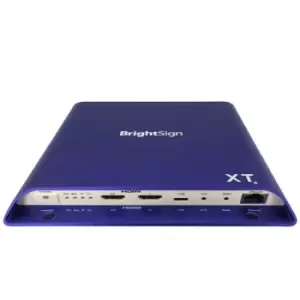 image of BrightSign XT1144 digital media player 4K Ultra HD 4096 x 2160 pixels WiFi Blue White