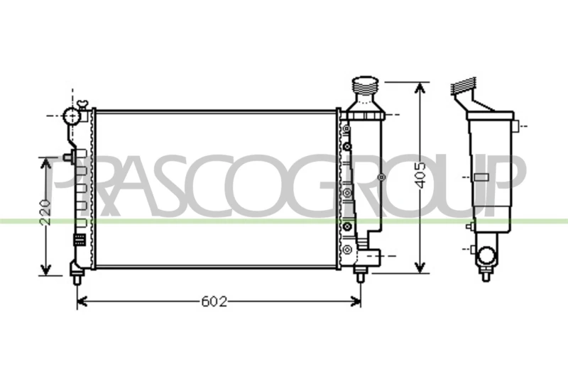 Image of PRASCO Engine radiator PRASCO CI023R002