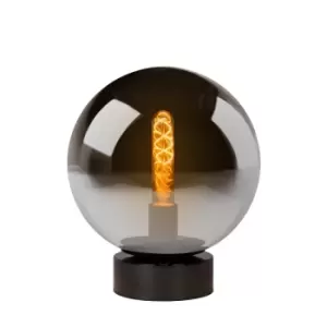 Image of Jorit Modern Table Lamp - Ø25cm - 1xE27 - Smoke Grey