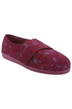 image of Sally Floral Side Seam Superwide Slippers