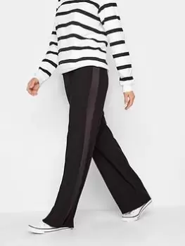 Image of Long Tall Sally Black Wide Leg Tux Trouser 34", Black, Size 12, Length 34, Women