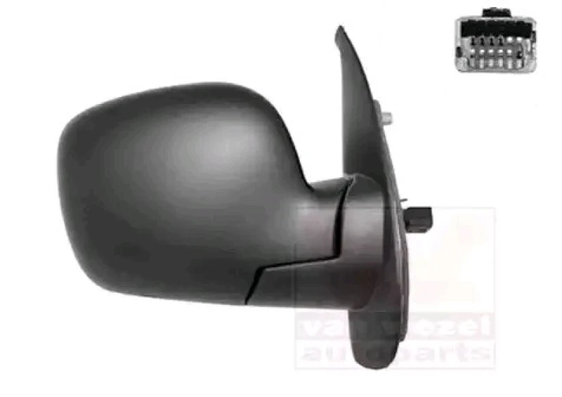 Image of VAN WEZEL 4312808 Wing mirror * HAGUS * Right, black, with temperature sensor Outside Mirror (50)