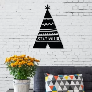Image of Wild Black Decorative Metal Wall Accessory