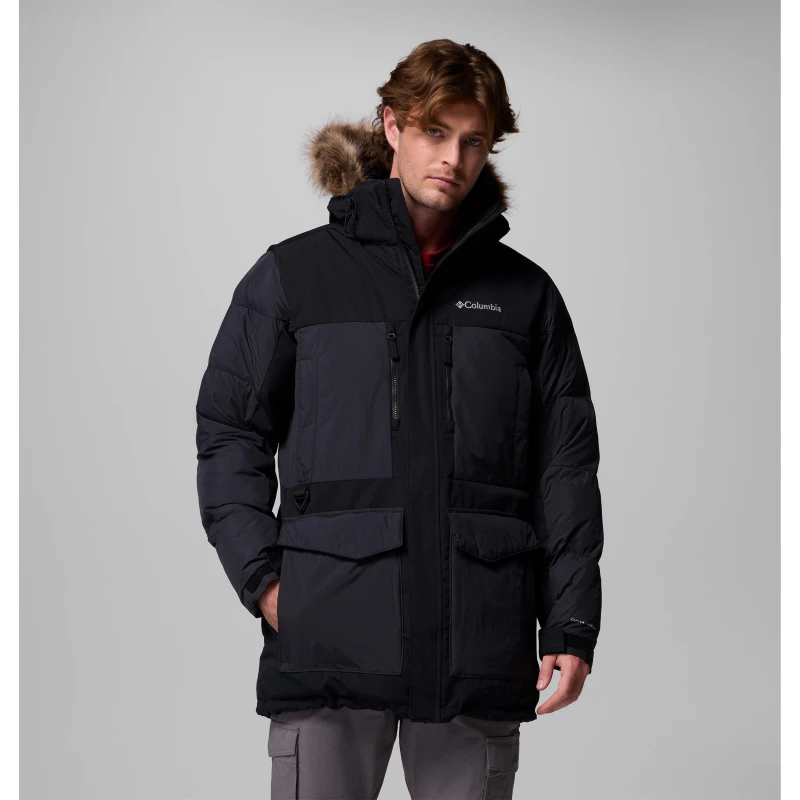 Image of Columbia Mens Marquam Peak Fusion Water Repellent Thermal Parka Black male Small