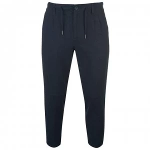 Image of Only and Sons Linen Trousers - Dress Blues
