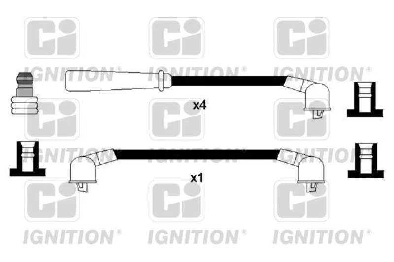 Image of QUINTON HAZELL Ignition lead set QUINTON HAZELL XC1231