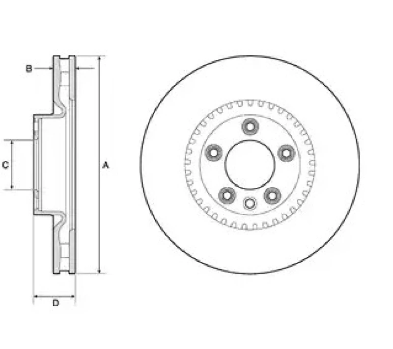 Image of Brake disc VAICO V10-80001