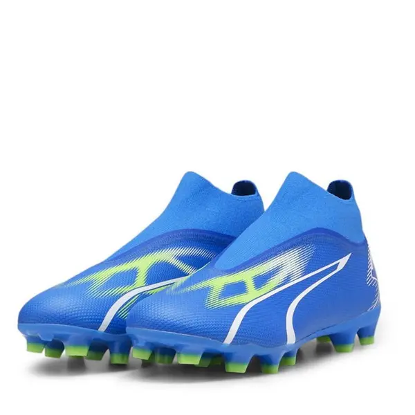 image of Puma Ultra Match Laceless Firm Ground Football Boots - Blue 11