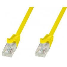 Patch Cord RJ45 U/UTP CAT.6 Yellow - 3 M Full Copper