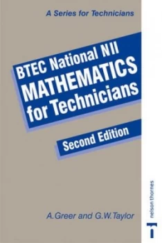 Image of Btec National Nii Mathematics for Technicians by Alex Greer Paperback