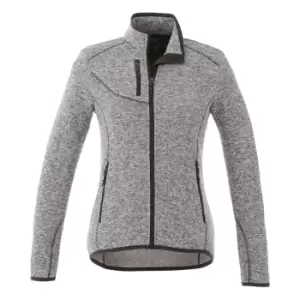 image of Elevate Womens/Ladies Tremblant Knit Jacket (L) (Heather Grey)