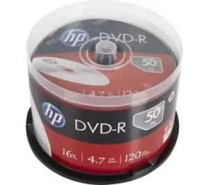 image of HP 16x Speed DVD-R Blank DVDs - Pack of 50