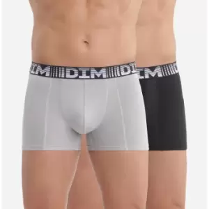 Image of Pack of 2 3D Flex Air Hipsters in Cotton Mix