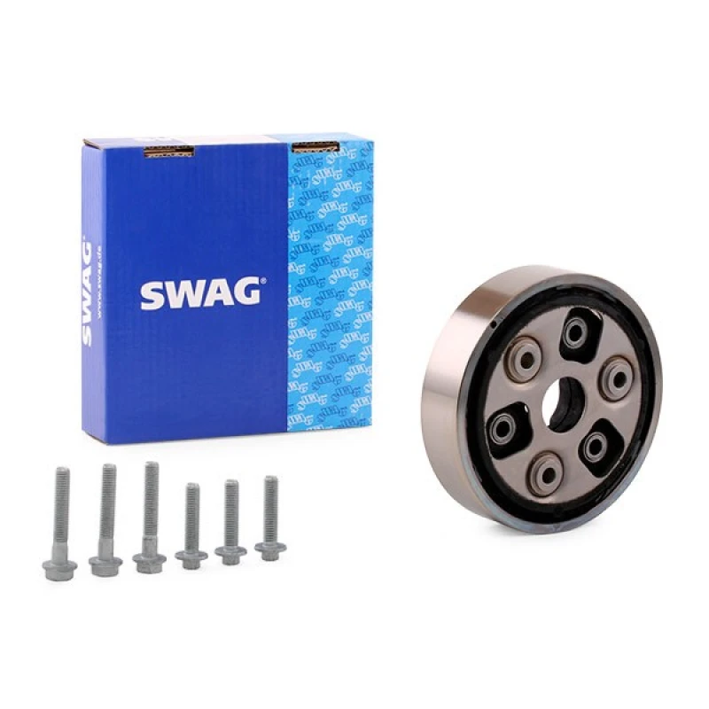 Image of SWAG 30 94 0931 Drive Shaft Coupler with bolts/screws, Rear, Ø: 177mm Joint,propeller shaft (1427)