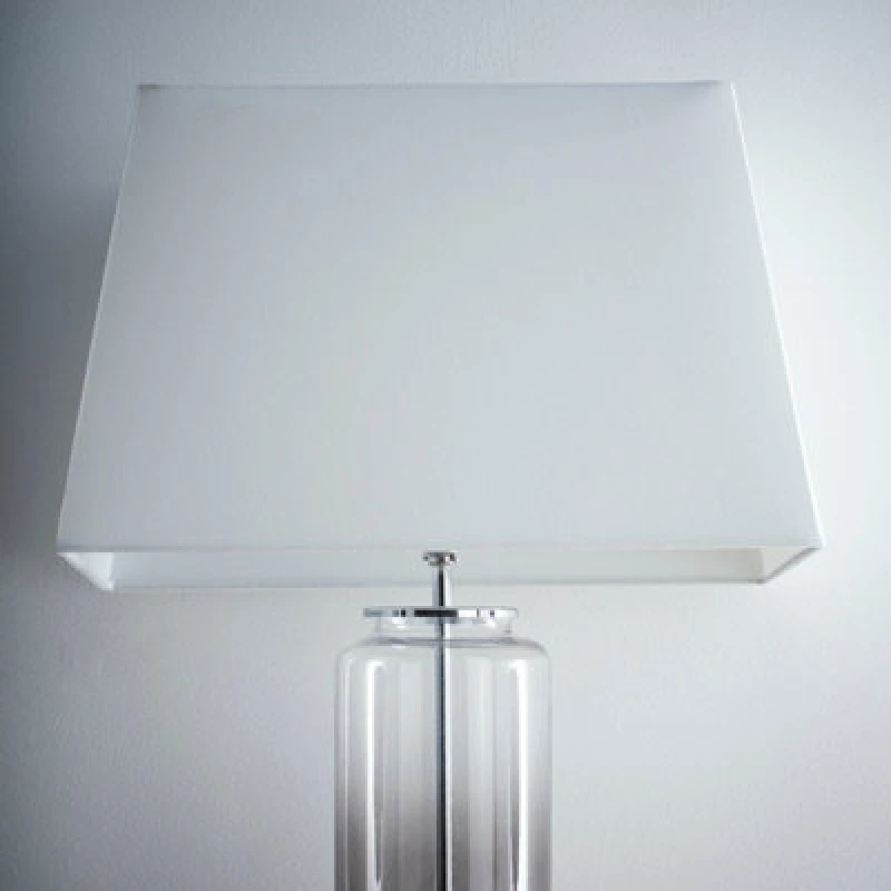 Image of K Living 15" Modern White Rectangle Light Shade For Ceiling Pendant
