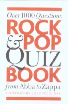 Image of Rock and Pop Quiz Book by Lucy Holliday Hardback