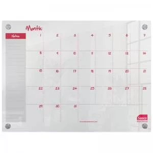 image of Sasco Week Planner Acrylic Mounted 600 x 450mm 2410189 16965AC