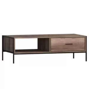 Image of FWStyle 1 Drawer Loft Industrial Storage Coffee Table