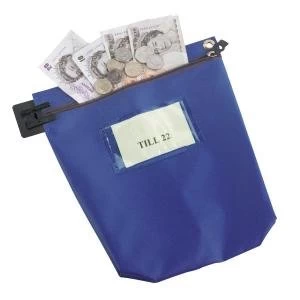 Image of Large Heavy Duty Cash Bag Blue CB2B