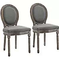 Image of HOMCOM Dining Chair 960 x 510 x 510 mm Grey