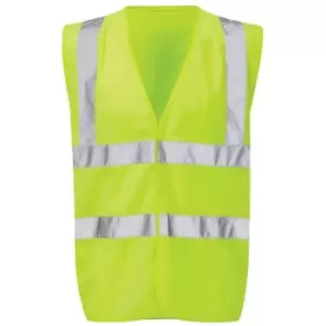 Image of HVW03 Immortal Black Knight Hi-vis Waistcoat Yellow (m)