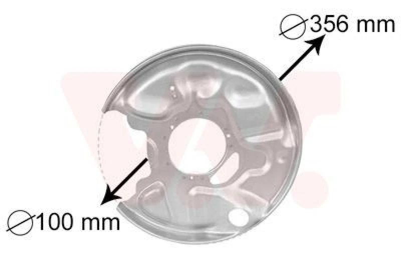 Image of VAN WEZEL Brake disc backing plate VAN WEZEL 3029373