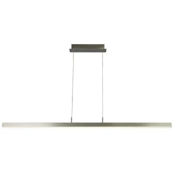 Image of Searchlight Lighting - Searchlight Tribeca 1 Light LED Pendant, Temperature Colour Changing, Satin Silver 2700/3000/4000K