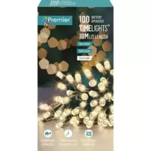 Image of Premier Decorations 100 LED Multi Action Battery Operated TreeBright, Warm White