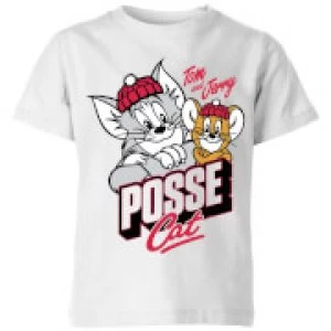 Image of Tom & Jerry Posse Cat Kids T-Shirt - White - 11-12 Years