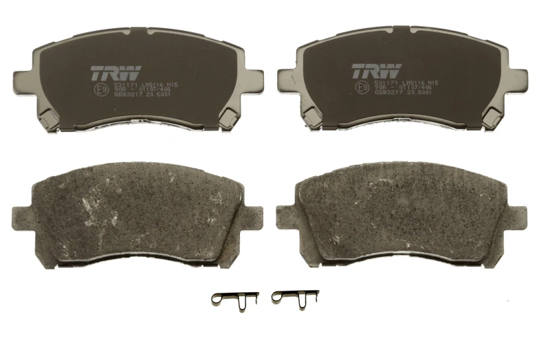 Image of TRW GDB3217 Brake pad set with acoustic wear warning, with accessories Brake Pad Set,disc brake (402)