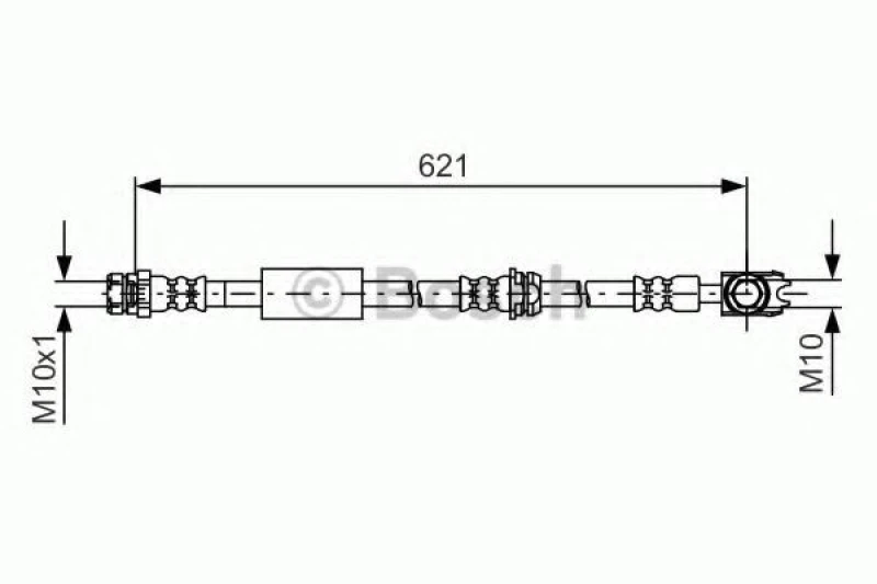 Image of Bosch 1 987 481 592 Brake Hose Brake Hose (83)