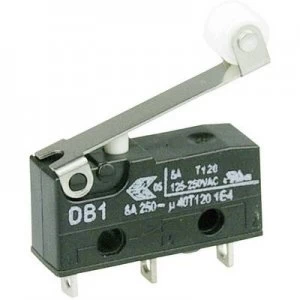 image of Cherry Switches Microswitch DB1C A1RC 250 V AC 6 A 1 x OnOn momentary