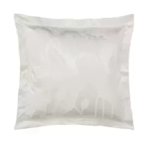 Image of Sanderson Lotus Leaf Square Pillowcase, Ivory