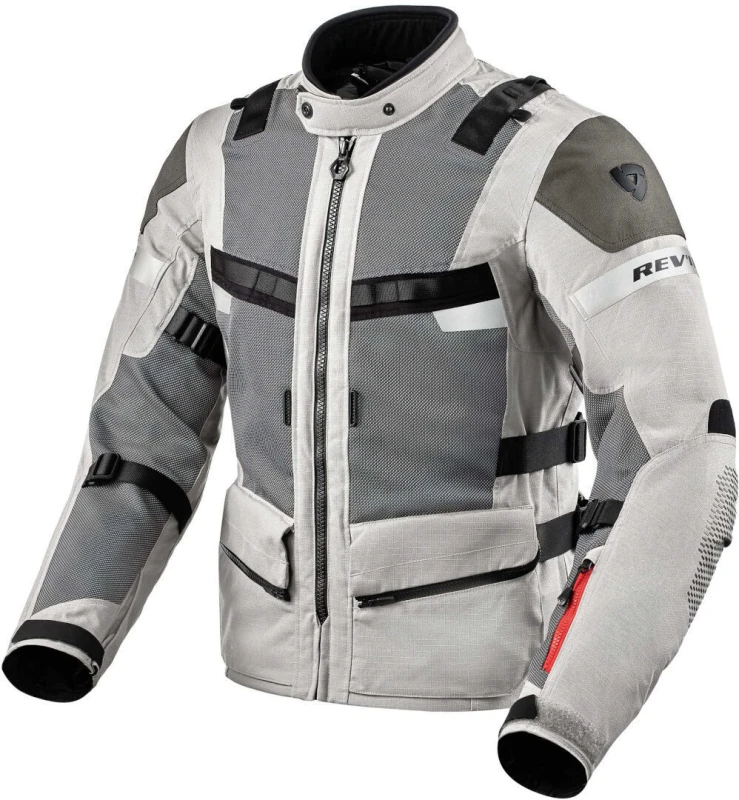 Image of Revit Cayenne 2 Motorcycle Textile Jacket, silver, Size 3XL for Men