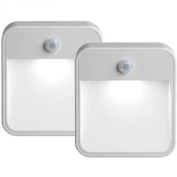 image of Mr Beams 20 Lumen Stick Anywhere Wireless Motion Sensor LED Night Lights - 2 Pack