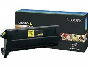 image of Lexmark C9202YH Yellow Laser Toner Ink Cartridge