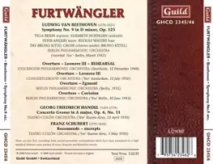 Image of Ludwig van Beethoven - Beethoven: Symphony No. 9 'Choral'/Overtures Egmont & Coriolan CD Album - Used