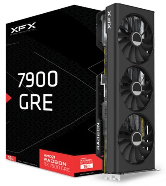 image of XFX XFX AMD Radeon RX 7900 GRE 16GB Gaming Graphics Card For Gaming RX-79GMERCB9