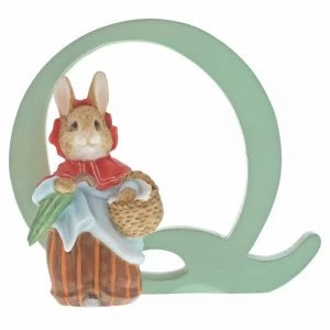 Image of Letter Q Mrs Rabbit Figurine