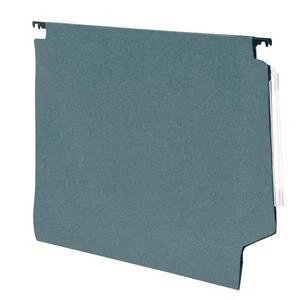 image of 5 Star 330mm 180gm2 Lateral Files Manilla Heavyweight with Clear Tabs and Inserts Green Pack of 50