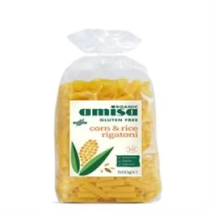 image of Amisa Organic Gluten Free Corn & Rice Rigatoni 500g