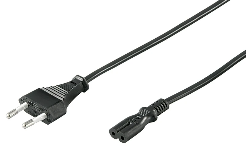 Image of Microconnect PE030718 power cable Black 1.8 m CEE7/16 C7 coupler
