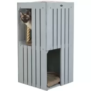 image of Cat Tower BE NORDIC Juna Grey and Beige - Multicolour - Trixie