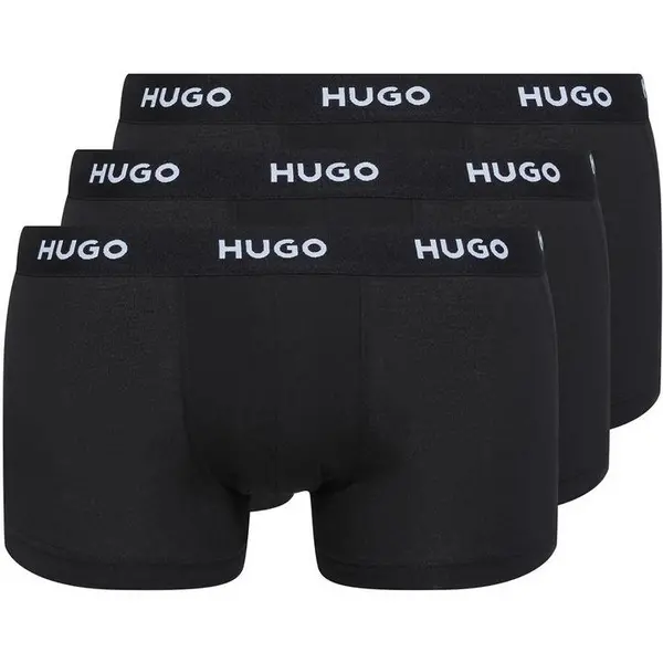 Image of Hugo 3 Pack Boxer Shorts - Black XL