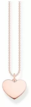 Image of Thomas Sabo KE2128-415-40-L45V Rose Gold Plated Plain Heart Jewellery