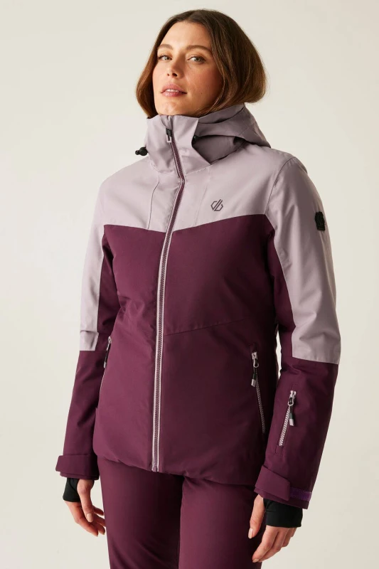 Image of Dare 2b Womens Iced Waterproof Ski Jacket in Lilac Size: 20 Lilac Female 20