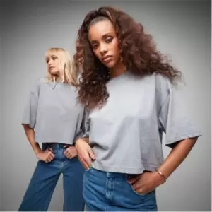 image of Missguided Oversized Boxy T Shirt - Grey