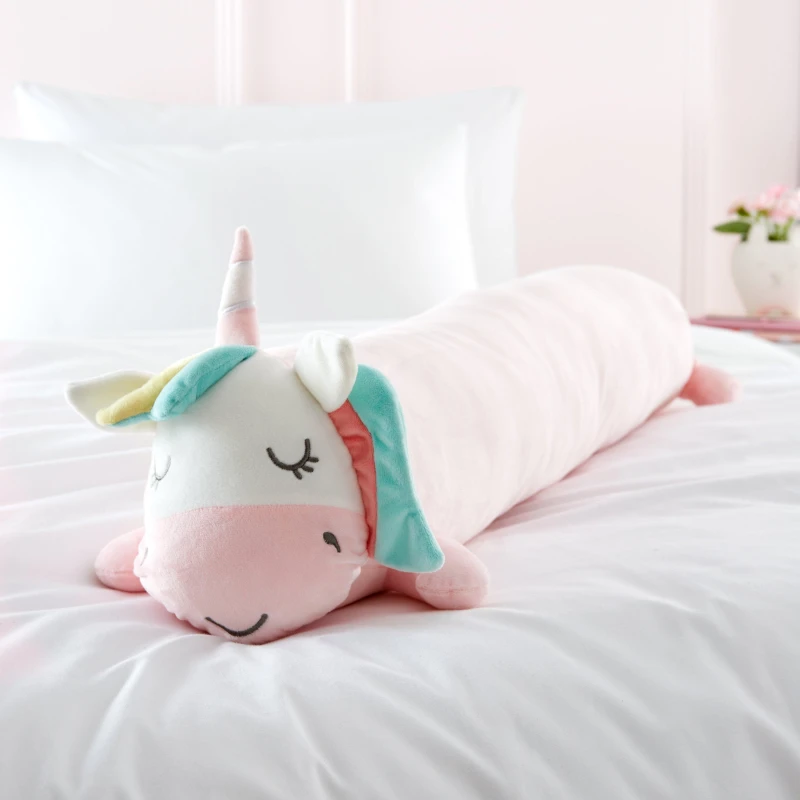 Image of Catherine Lansfield Cuddle Friends Unicorn Cushion Pink
