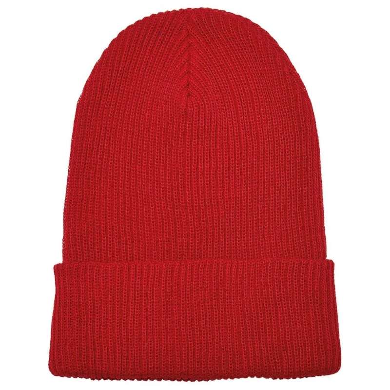 Image of Flexfit Flexfit Men Knitted Yarn Beanie in Red Red One Size Male 5063300286241