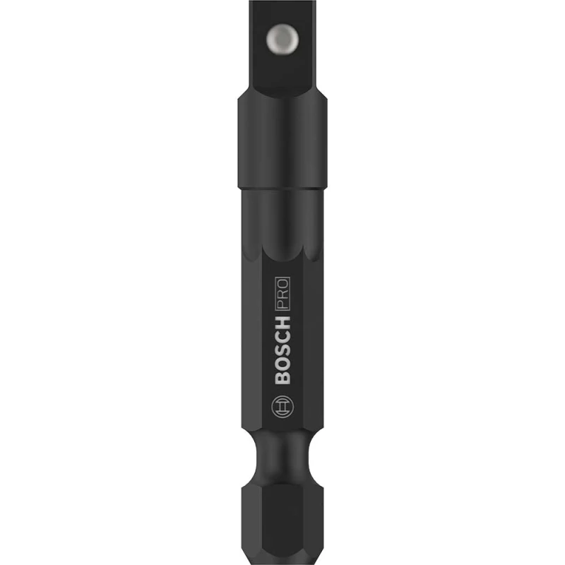 Image of Bosch PRO 1/4" Hex Shank to Square Drive Impact Socket Adapter 2608522562 Drive: 1/4"